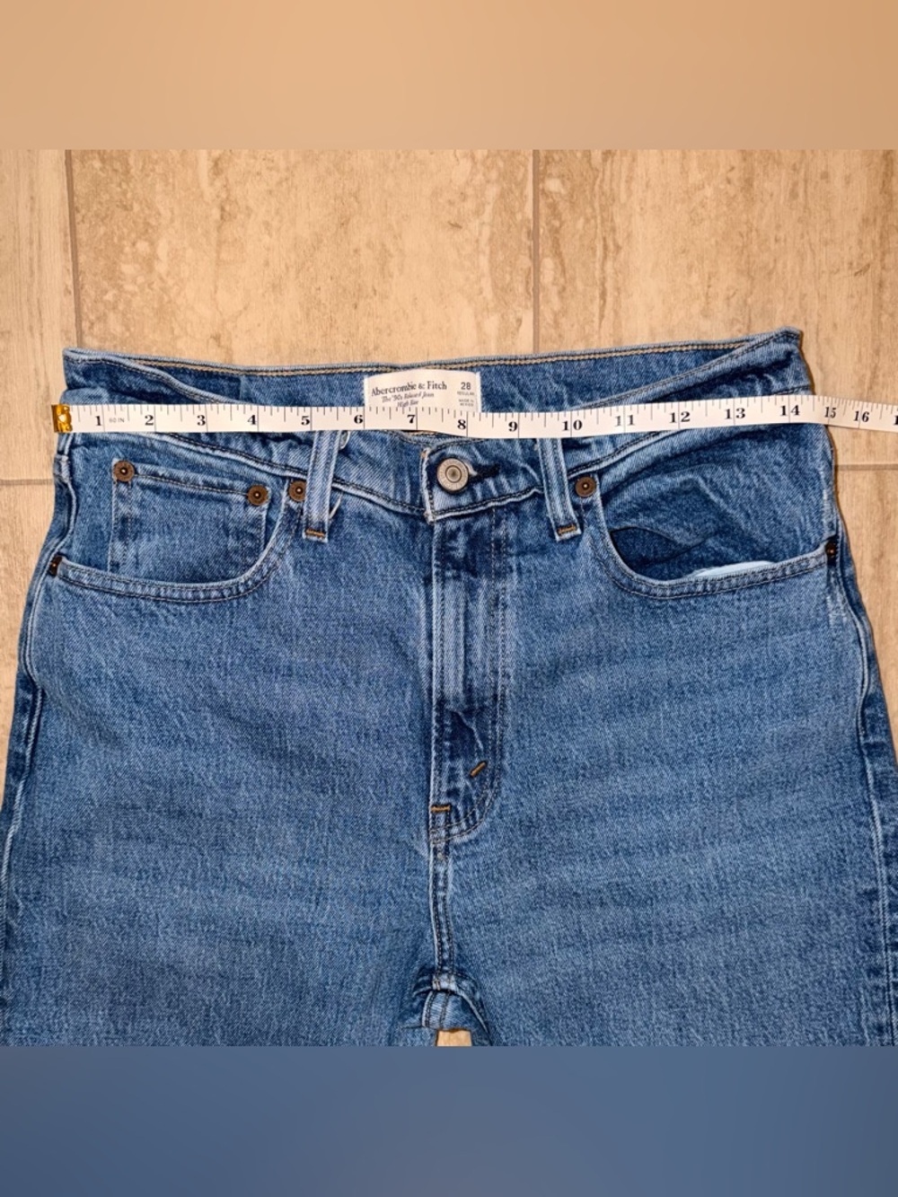 Abercrombie & Fitch Women's 90’S Relaxed Jean Dark Wash High Rise Size 28 - Picture 9 of 16